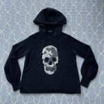 360 Cashmere 360 Skull Cashmere Camo Skull Cashmere Hoodie in Black - Size Small Photo 1