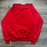 Hanes Activewear Red Homemade Santa Glitter Screen Print Christmas Sweatshirt XL Photo 1