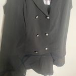 Spirit  Halloween New Black Ruffle High Low Vest Women’s Size Medium witchy Emo Photo 2