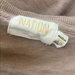 Nation Ltd  tan Long Sleeve V-Neck Top size xs Photo 5