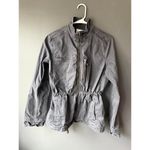 Daily Ritual Navy Utility Jacket with Drawstring Waist Blue Size 8 Photo 1