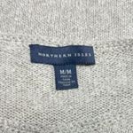 Vintage Embroidered Applique Northern Isles Garden Cardigan Size Medium Blue Photo 2