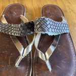 Bed Stu  Black‎ Leather Summer Festival Flat Ankle Strap Thong Sandals Size 9B Photo 12