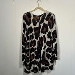 Show Me Your Mumu Leopard Print V-Neck Oversized Sweater Medium Photo 5
