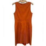 ZAC POSEN Z SPOKE SLEEVELESS FITTED ORANGE COCKTAIL PARTY DRESS 10 Photo 2
