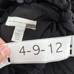 ML Monique Lhuillier Blouse Womens Small Sheer Velvet Floral Lace Long Sleeve Black Photo 5