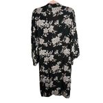 Spiritual Gangster  Maya Black and White Floral One Size Kimono Photo 7