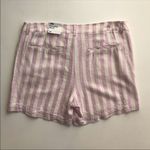 Old Navy Women’s Linen Blend Striped Shorts Size 14 Beige Purple Lightweight Photo 5