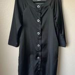 Hengst NYC women’s black Silk jacket Size Medium 50’s retro designer Photo 0