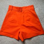 ZARA Orange Dress Shorts Photo 1