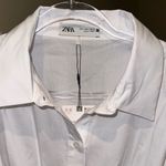 ZARA NWT Stretchy Mini Shirt Dress Photo 3