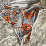 One Piece Women’s Cut Out Tie Neck Floral  Swimsuit Bathing Suit Photo 5