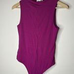 Live in the Moment  Womens Size Medium Bodysuit Sleeveless Mock Neck Pink Photo 0