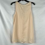 Iris  Cream Sleeveless Lace Up Tank Top Medium Photo 2