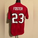 NFL NWT  Red and White Texans Foster #23 Jersey size large Photo 3