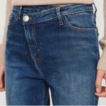 Maje  Plume Straight Leg Jeans With Crossover Offset Waist Blue 42 equals‎ US 32 Photo 2