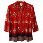 Anthropologie  Maeve‎ Woodland Walk blouse size 2 OB378657 Photo 2