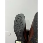 Joan & David  Brown Leather Boots Booties Sz 40 Made In Italy Square Toe Y2K Photo 5