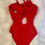 La Blanca Island Goddess High Neck Keyhole One Piece Guava Size 12 Photo 4