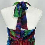 Valerie Bertinelli  Multicolored High-Low Halter Dress Women’s Size 8 Photo 5