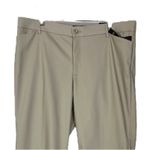 Lee  New Pants Flex Motion Straight Leg Mid Rise Khaki Tan Women’s Size 18 Short Photo 3