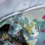 Postella Abstract Floral Cold Shoulder 100% Silk Top Blouse Shirt Art to Wear S Photo 5