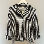 Kate Spade Black and White Striped Pajama Top Photo 0