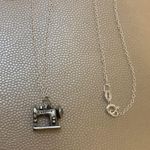 Sterling Silver Vintage “Burdick”sewing machine Sterling 925 Chain Necklace  Photo 0