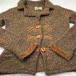 HWR Anthropologie Brown Textured sweater jacket Photo 0