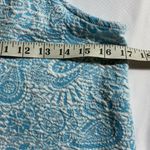 ZARA Trafaluc Womens Keyhole Back Dress Turquoise & White Size Medium Photo 6