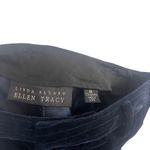 Ellen Tracy Size 12 Witchy Blue Pin Striped Velvet Grunge Pants Photo 6