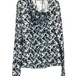 Nike  Hooded Pullover Pixel Print Pro Dri-Fit Athletic Top Sz M Long Sleeve Photo 1