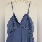 LaBiz Antrhopologie Ruffle Blue Jean Jumpsuit size L Size L Photo 1