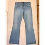 Levi Strauss SIGNATURE Juniors Size 9 Light Blue Denim Low Rise Flare Jeans Photo 1