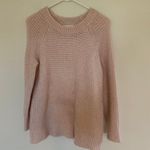 Lou & grey  Waffle Knit Pink Pullover Sweater Size Medium alpaca blend Photo 1