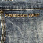 Blessed & Cursed 30 Medium Blue Embroidered Studded Forbidden Fruit Skinny Jeans Photo 3