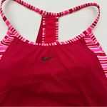 Nike  Red and Pink Striped Tankini Size M Photo 2