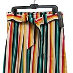 Sentimental New York Women’s XL Stripe Multicolor Wide Waist Pleated Skirt Photo 2