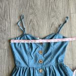 Davi & Dani  Blue Chambray Jeans Button Up Dress Size S Photo 6