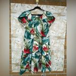 Hilo Hattie Hawaiian Original floral print dress size large Green Photo 2