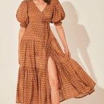 Daughters of India Zuri Wrap Dress in Autumn NEW Brown Size XS Photo 0