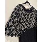 Laurence Kazar 1980s Lawrence Kazar New York Black Silk Beaded Evening Gown 3X Photo 2