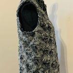 JM Collection Faux Fur Zip Up Vest Size Small Photo 1