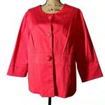 Jaclyn Smith  Pink Blazer 3/4 Sleeve Scoop Neck Casual Size Extra Large Photo 0