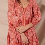 Poupette St Barth Tesorino Mini Dress Size S/M Tunic Flowy Resort Beachy Boho Red Size M Photo 0