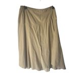 Jennifer & Grace Y2k Size XL Corduroy‎ Beige Midi Ruffle Skirt Photo 3