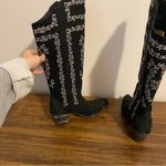 Dan Post  Chain Reaction Black and White Leather Boots size 8 Photo 9