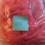 NWOT peach off shoulder prom dress spaghetti strap lace up back size L Pink Size L Photo 8