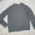 J.Crew  Gray Sweater Black Bow Detail Classic Coquette Soft Classic Pullover Small Photo 9