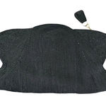 Vintage Corde Clutch Purse Black Art Deco Used Includes Coin Purse (Needs Repair Photo 0